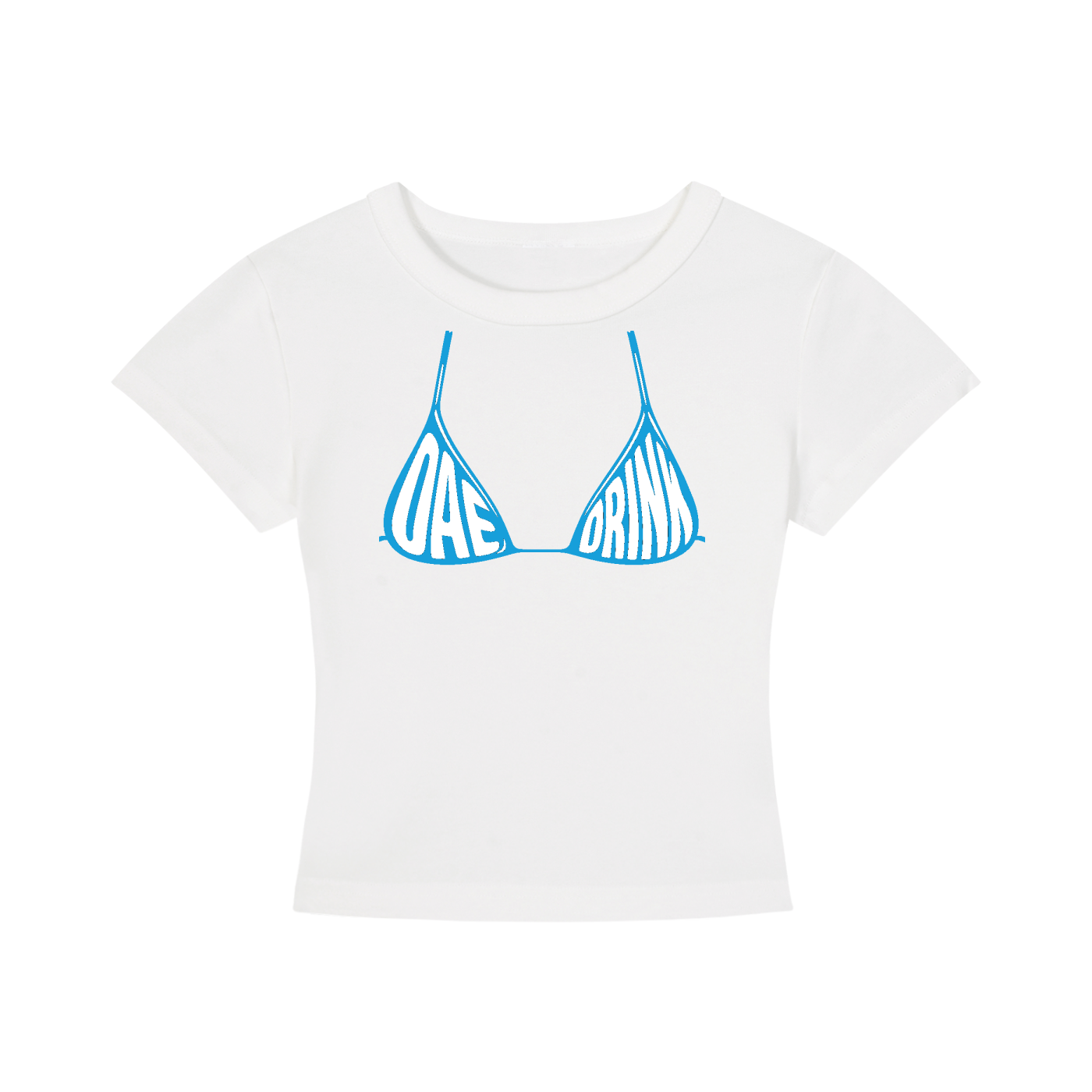 TINI KINI FITTED TEE in BLUE
