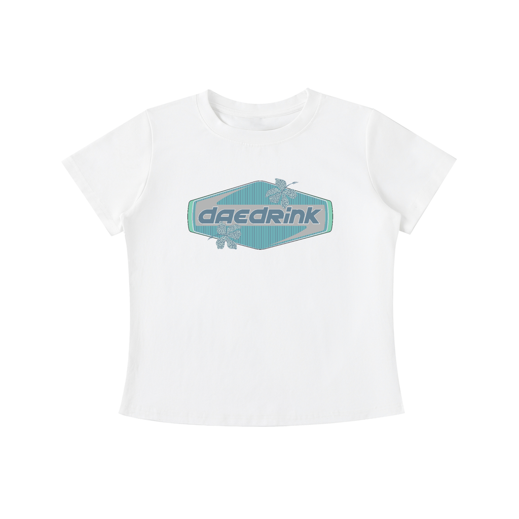 ISLAND TIME FITTED TEE in BLUE