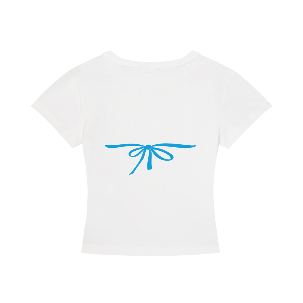 TINI KINI FITTED TEE in BLUE