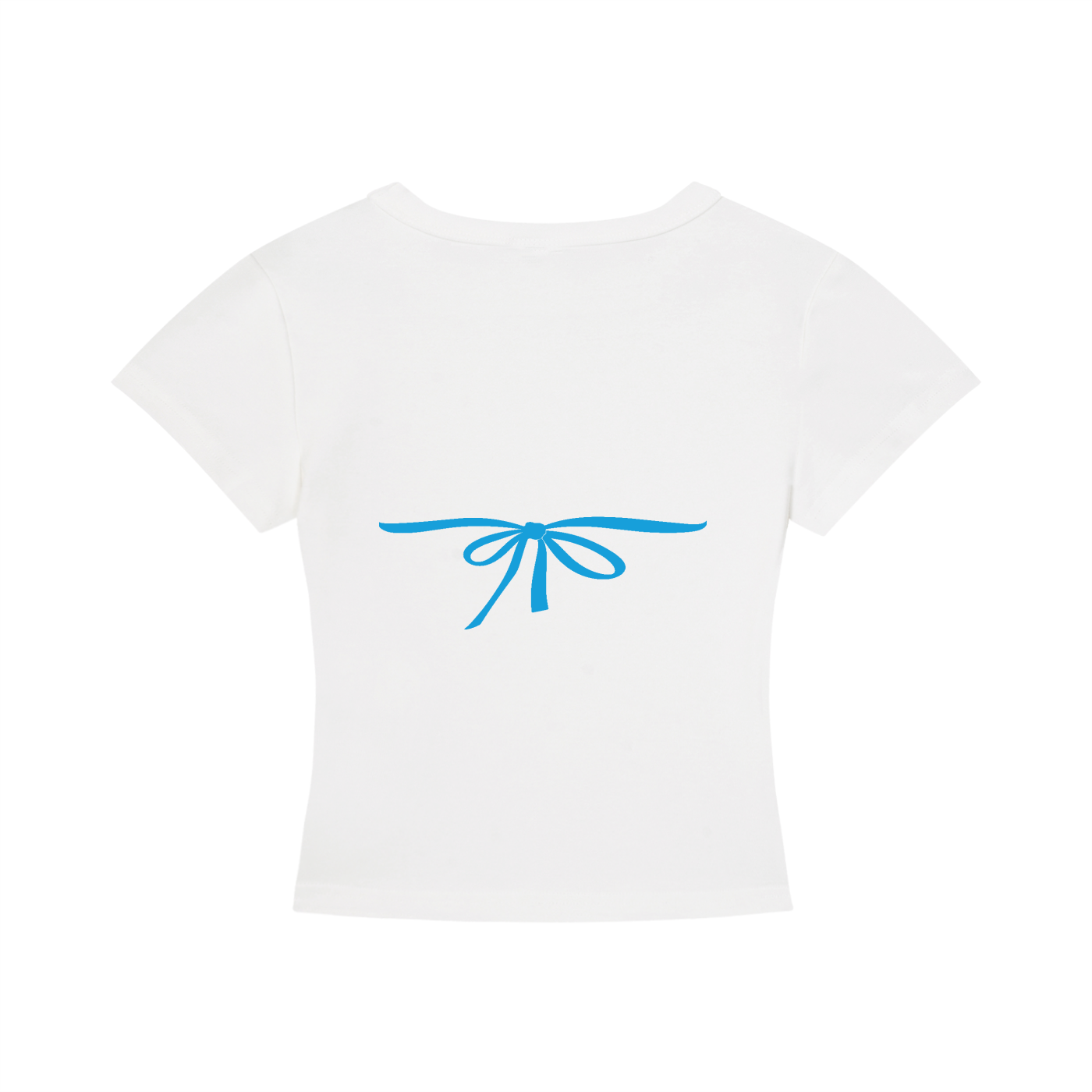 TINI KINI FITTED TEE in BLUE