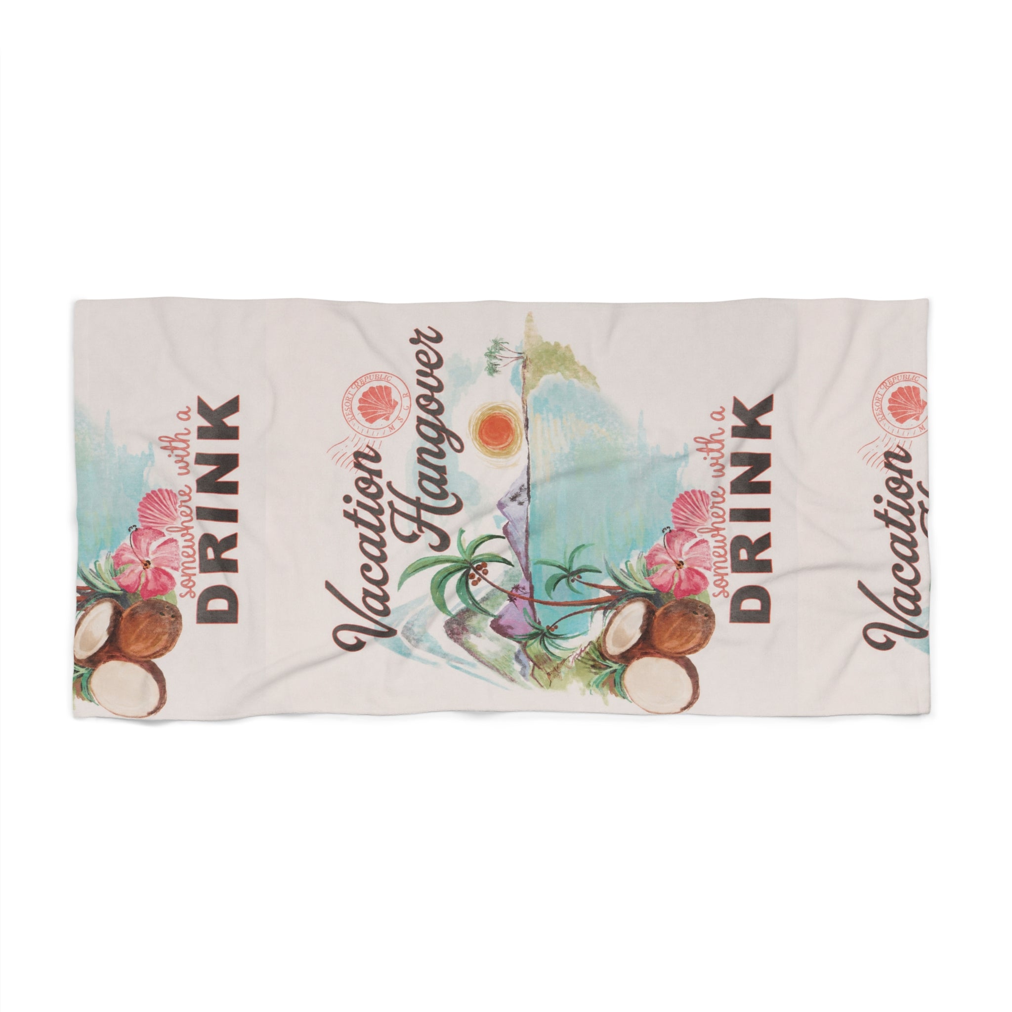 VACATION HANGOVER BEACH TOWEL
