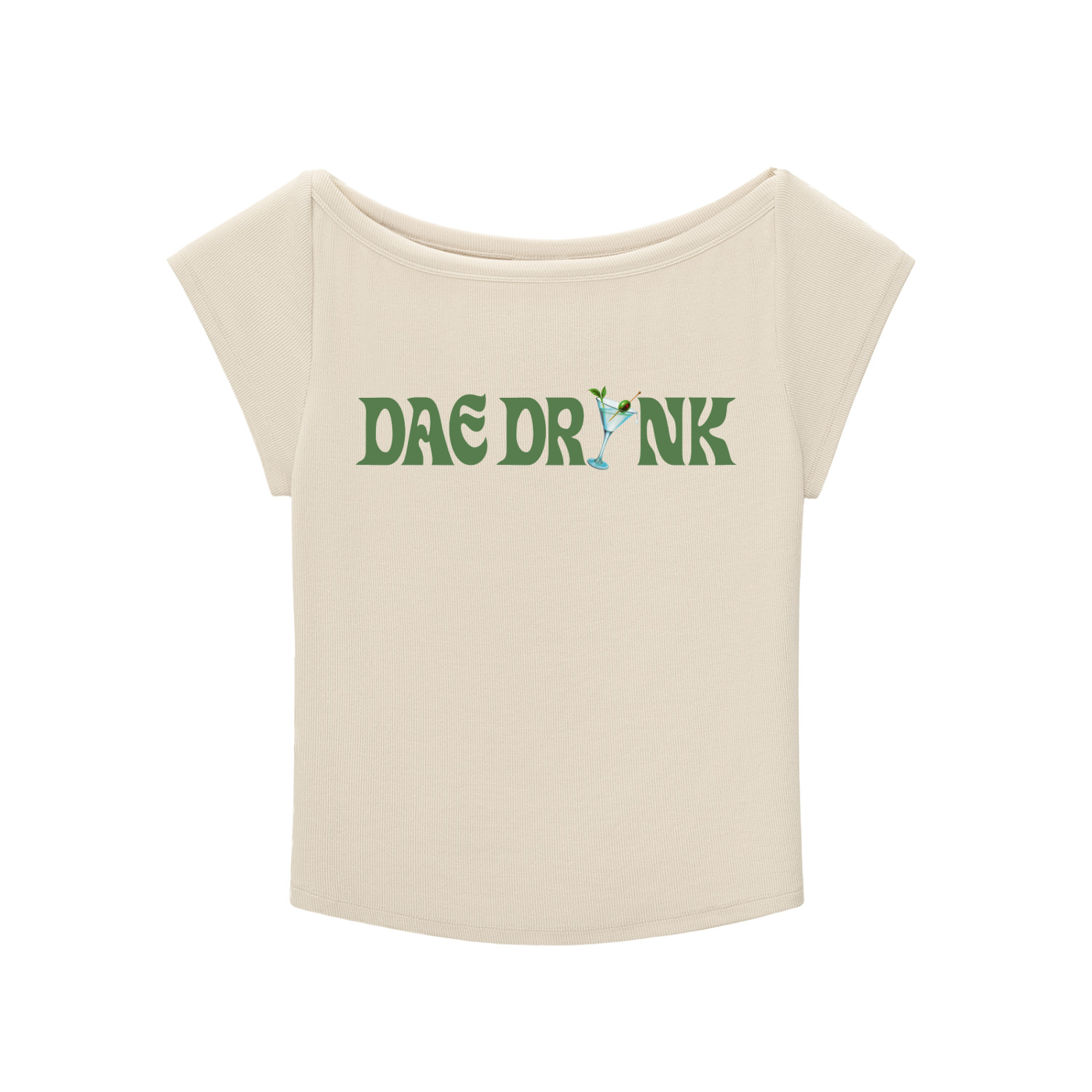 TIPSY DAESY WIDE NECK BABY TEE