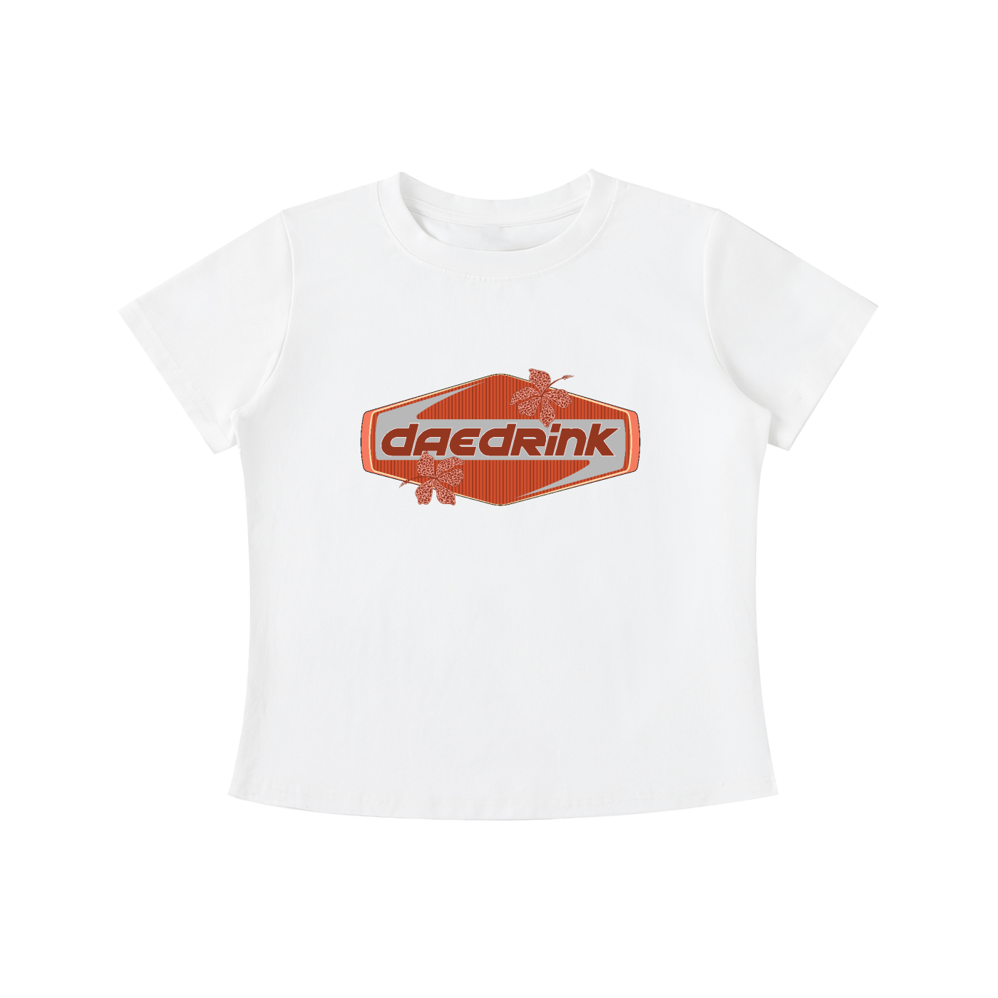 ISLAND TIME FITTED TEE in ORANGE